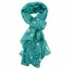 Pure Fashions New Teal Rose Gold Sketch Stars Scarf
