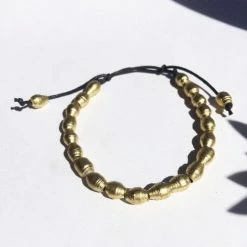 Quazi Design Gold Bead Bracelet