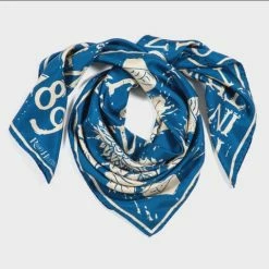 Rory Hutton Blue Aesthete Scarf New