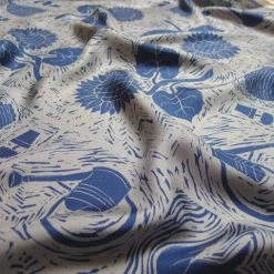 New Rory Hutton Bunny's Garden Silk Scarf