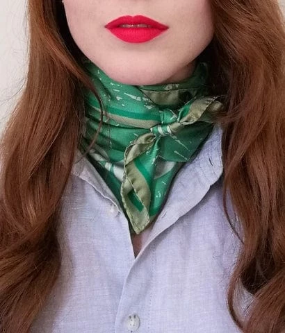 Outlet ❤️ Rory Hutton Orangery Garden Silk Scarf 💯 2 Rory Hutton Orangery Garden Silk Scarf