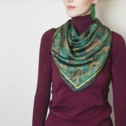 Rory Hutton Solveig Scottish Silk Scarf New