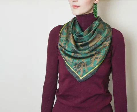 Best Sale ✨ Rory Hutton Solveig Scottish Silk Scarf New 😍 2 Rory Hutton Solveig Scottish Silk Scarf New