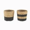 Sass & Belle Mini Black Seagrass Planters (Set Of 2)