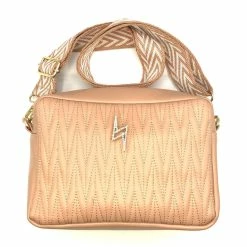 Sixton London Rivington Bag Large Pink With Lightning Bolt