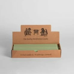 New St Eval Atlantic Green Dinner Candle 7/8"