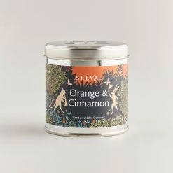 St Eval Christmas Orange & Cinnamon Candle Tin New