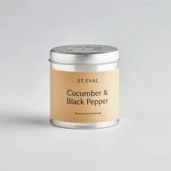 St Eval Cucumber & Black Pepper Candle Tin New