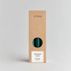 New St Eval Woodland Green Dinner Candles Gift Pack