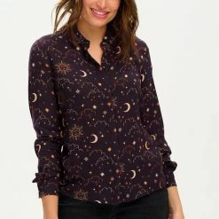 Sugarhill Brighton Black Celestial Nights Catrina Shirt