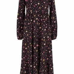 Sugarhill Brighton Black Cutout Tiered Dress