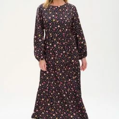 Sugarhill Brighton Black Cutout Tiered Dress