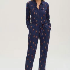 New Sugarhill Brighton Charlie Jumpsuit Navy Lightning