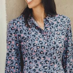 Budget β€οΈ Sugarhill Brighton Devra π Shirt π Dress Slate Star Leopard New π€© 5 Sugarhill Brighton Devra Shirt Dress Slate Star Leopard New