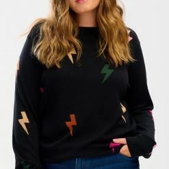 Sugarhill Brighton Rita Jumper Black Fall Lightning