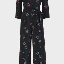 Sugarhill Brighton Rylee Jumpsuit Black Stars New