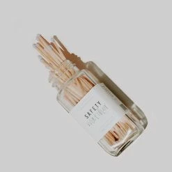 Sweet Water Decor New Grey Safety Matches - Glass Jar