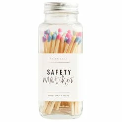 Sweet Water Decor Multicolour Safety Matches - Glass Jar New