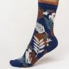 Thought Clothing Thought Palm Leaf Socks Twilight Blue