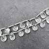 Unique Jewellers Jaipur Green Amethyst Faceted Briolette Per Bead Beads