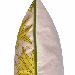 Vanilla Fly Velvet Yellow Floral Cushion