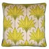 Vanilla Fly Velvet Yellow Floral Cushion