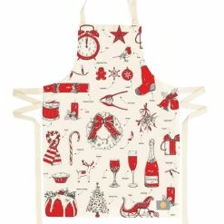 Victoria Eggs New Christmas Delight Apron Red