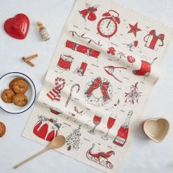 Victoria Eggs Christmas Delights Tea Towel
