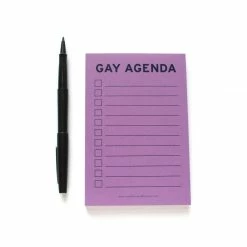 Word For Word Gay Agenda Notepad Checklist