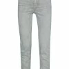 Yaya Coloured Straight Denim Chateau Warm Gray