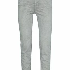 Yaya Coloured Straight Denim Chateau Warm Gray