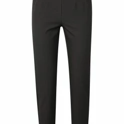 Yaya Cotton Stretch Thin Trousers Bristol Black New