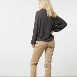 Yaya Fluid Top With Open Neck Bristol Black New