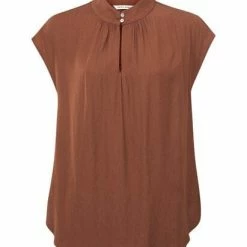 Yaya Sleeveless Top Patina Brown