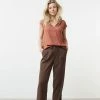 Yaya Sleeveless Top Patina Brown