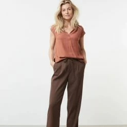 Yaya Sleeveless Top Patina Brown
