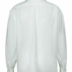 New Yaya Tunic, V-neck And Long Sleeves - Egret Off White