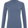 Yaya Turtleneck Sweater With Buttons Wild Wind Blue