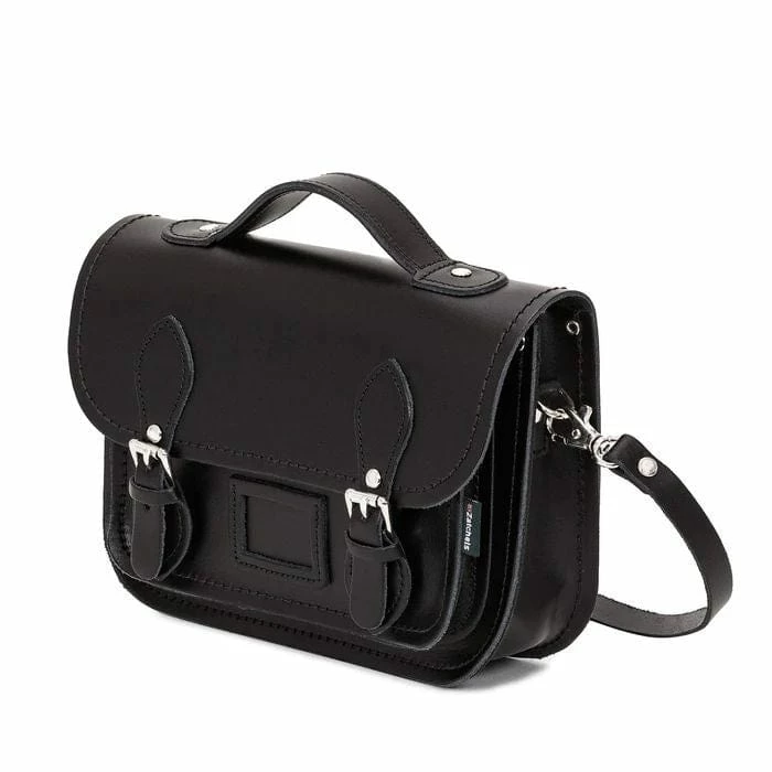Buy ⭐ Zatchels Leather Midi Satchel - Black New 👏 2 Zatchels Leather Midi Satchel - Black New